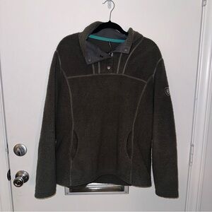 Kuhl Avalon Fleece Pullover Outdoor 4-Snap Sherpa Like Fleece Jacket Size XL